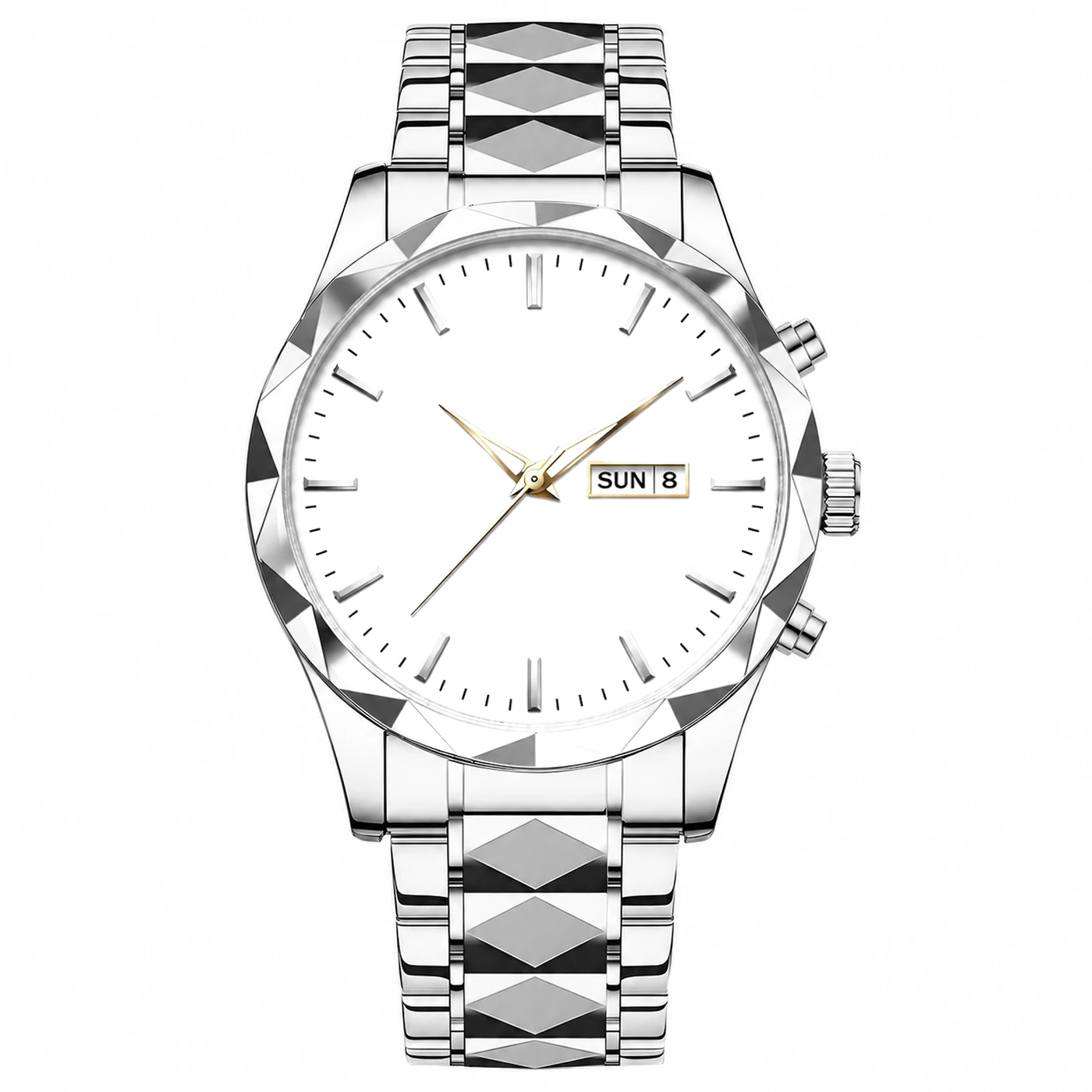 Silver and Gold watch, blank dial